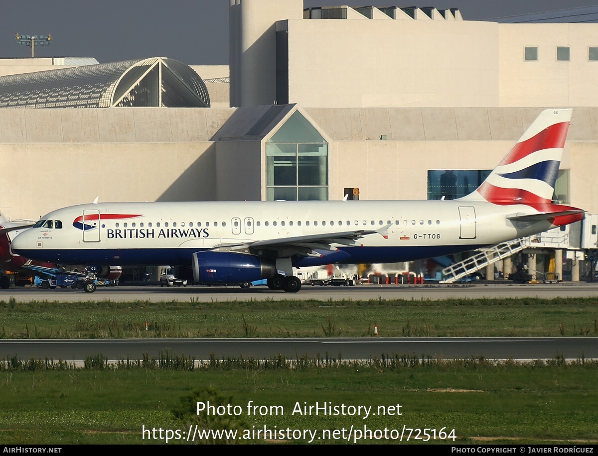 Aircraft Photo of G-TTOG | Airbus A320-232 | British Airways | AirHistory.net #725164