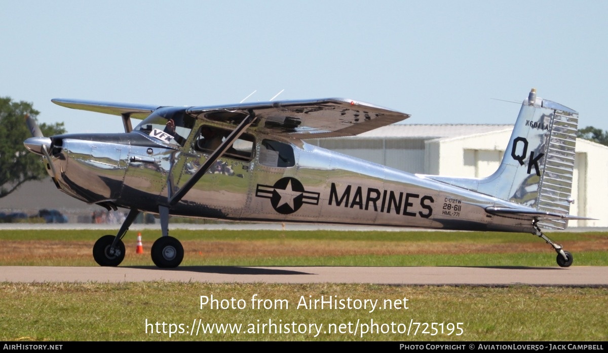 Aircraft Photo of N6011A | Cessna 172/Tailwheel | USA - Marines | AirHistory.net #725195