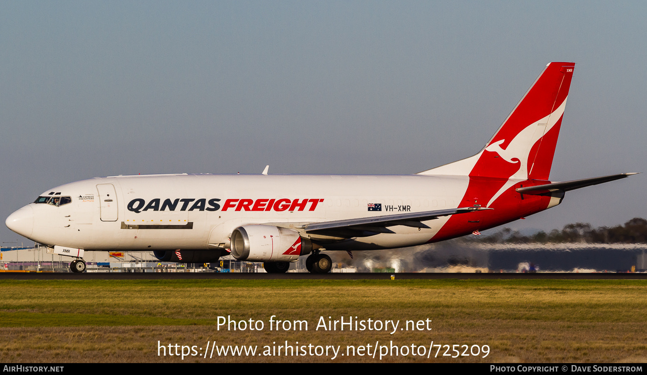 Aircraft Photo of VH-XMR | Boeing 737-376 | Qantas Freight | AirHistory.net #725209