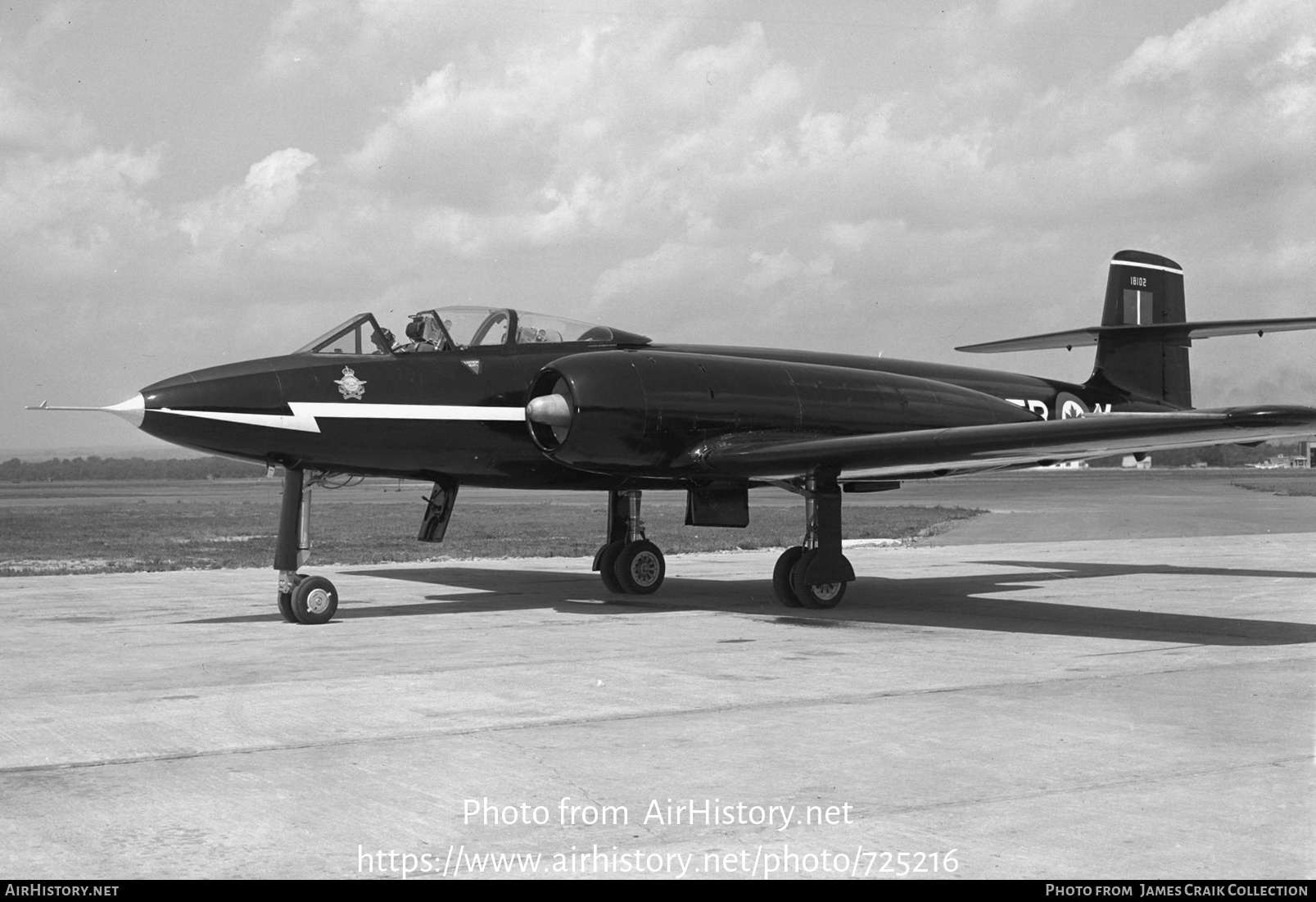 Aircraft Photo of 18102 | Avro Canada CF-100 Canuck Mk.1 | Canada - Air Force | AirHistory.net #725216