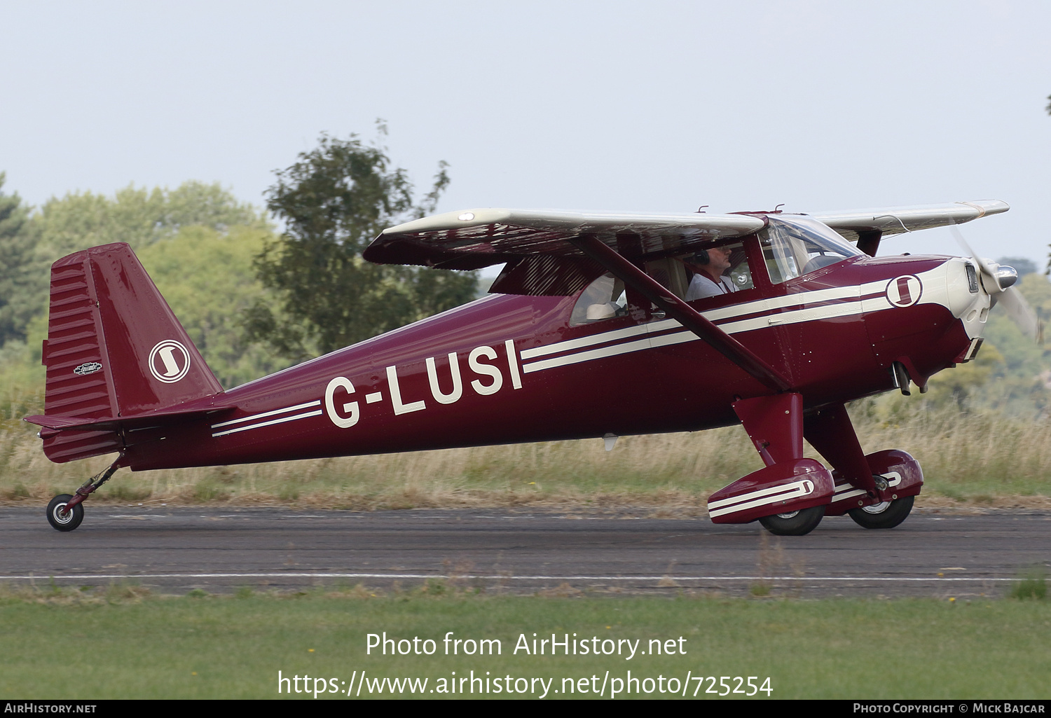 Aircraft Photo of G-LUSI | Luscombe 8F Silvaire | AirHistory.net #725254