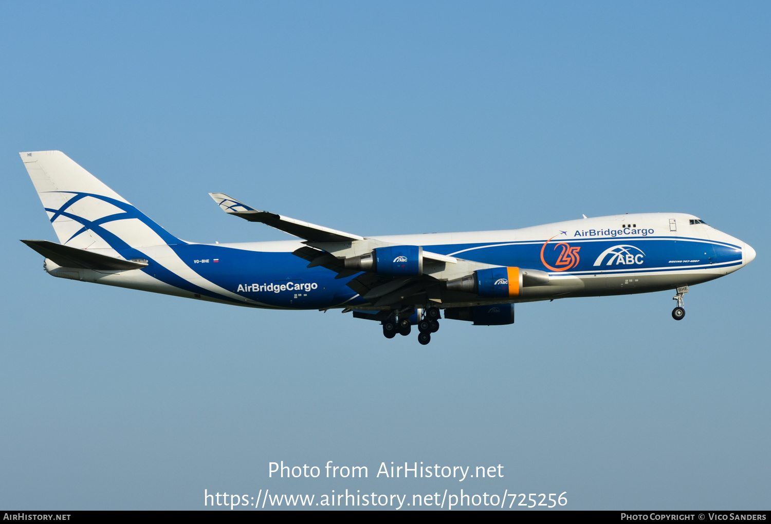 Aircraft Photo of VQ-BHE | Boeing 747-4KZF/SCD | ABC - AirBridgeCargo Airlines | AirHistory.net #725256