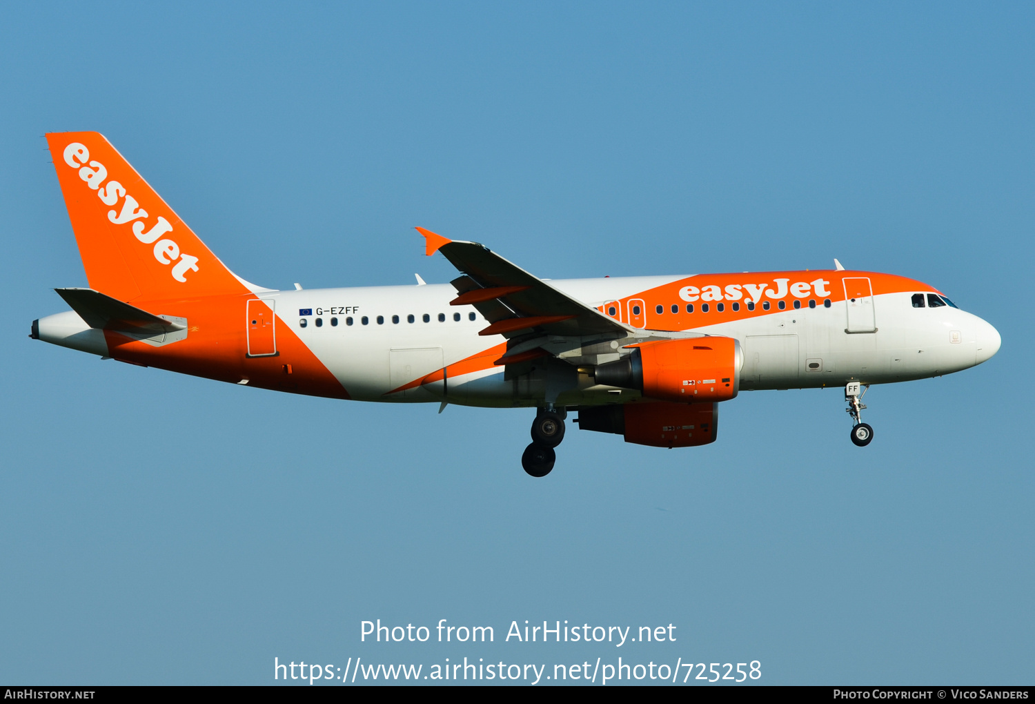 Aircraft Photo of G-EZFF | Airbus A319-111 | EasyJet | AirHistory.net #725258