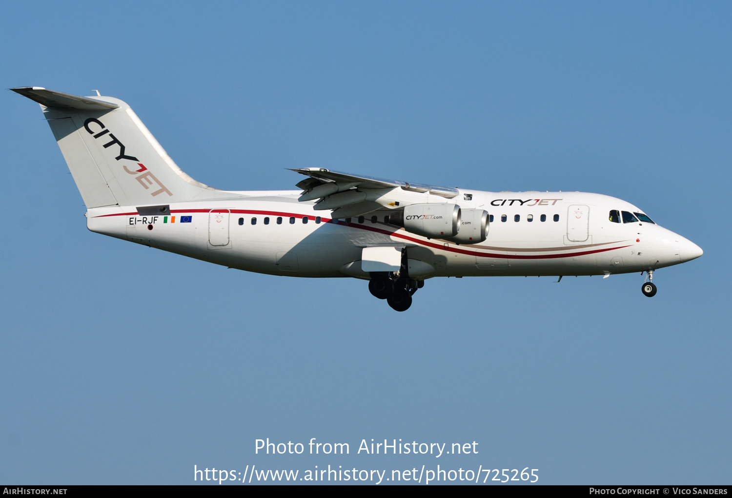 Aircraft Photo of EI-RJF | British Aerospace Avro 146-RJ85A | CityJet | AirHistory.net #725265