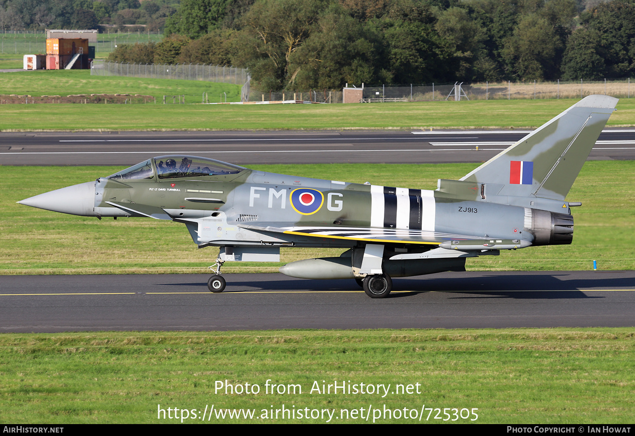 Aircraft Photo of ZJ913 | Eurofighter EF-2000 Typhoon FGR4 | UK - Air Force | AirHistory.net #725305