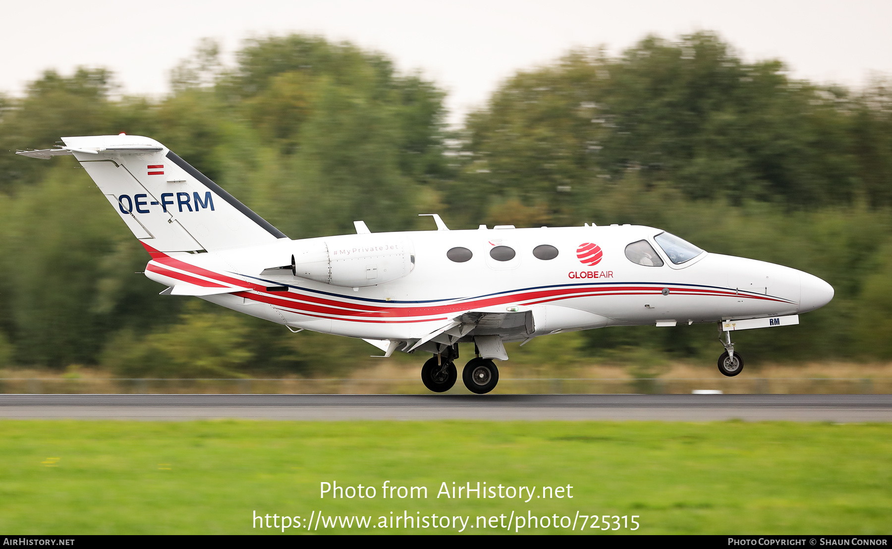 Aircraft Photo of OE-FRM | Cessna 510 Citation Mustang | GlobeAir | AirHistory.net #725315