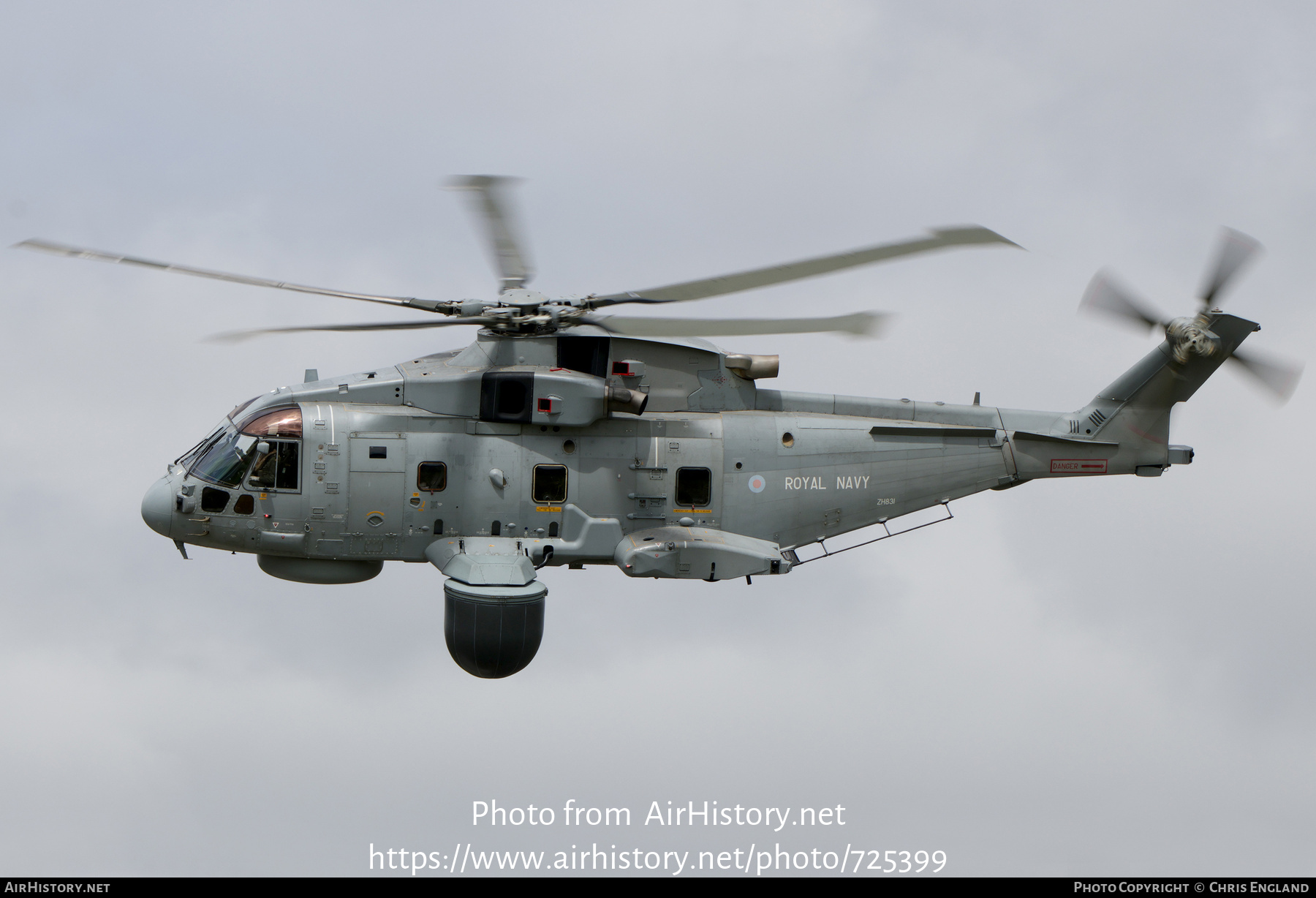 Aircraft Photo of ZH831 | EHI EH101-111 Merlin HM2 | UK - Navy | AirHistory.net #725399