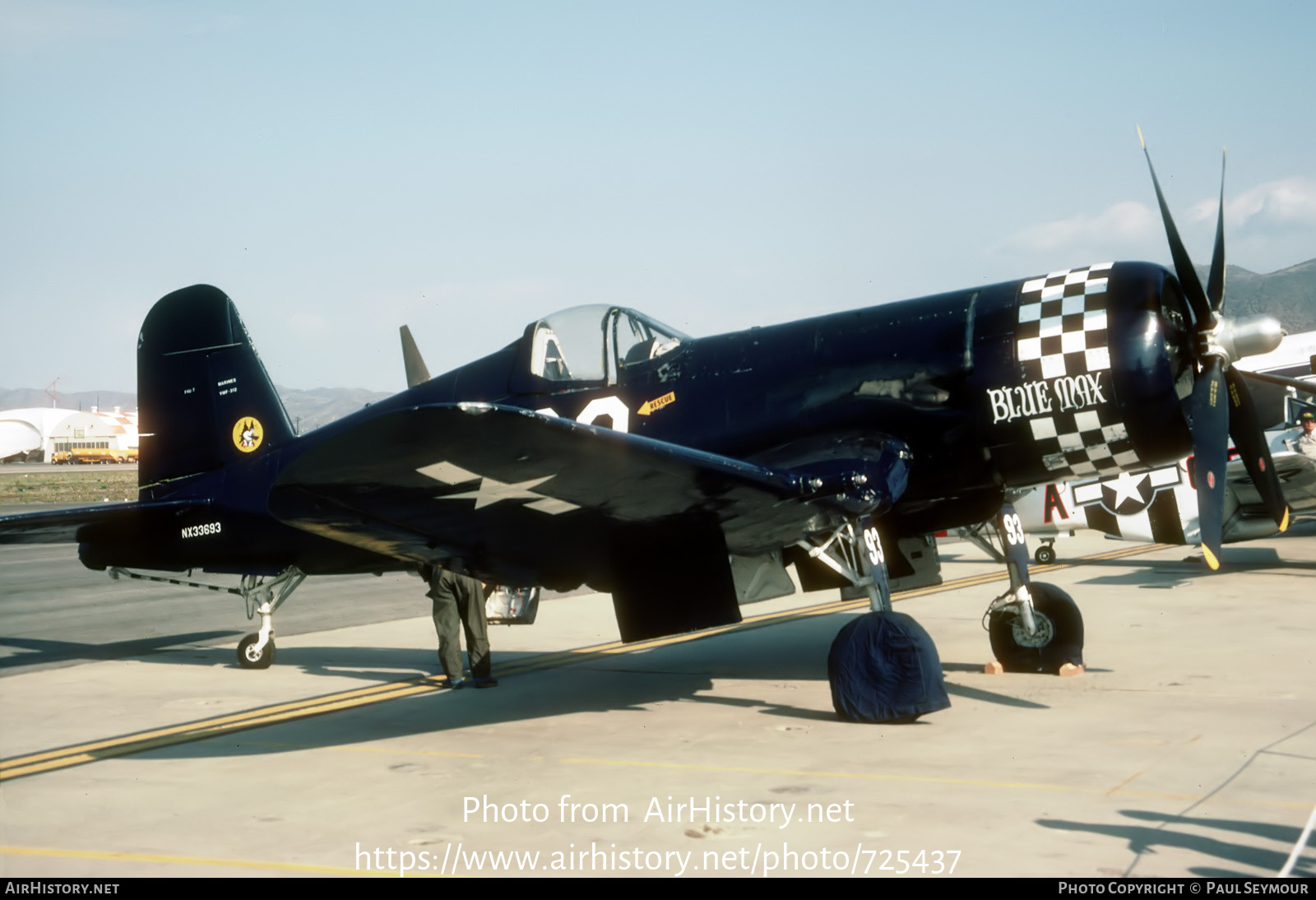 Aircraft Photo of N33693 / NX33693 | Vought F4U-7 Corsair | USA - Navy | AirHistory.net #725437