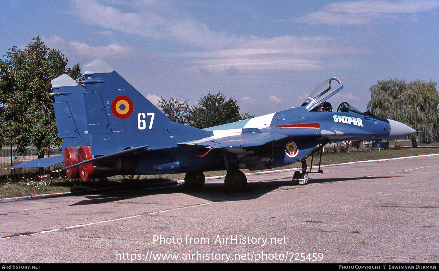 Aircraft Photo of 67 | Mikoyan-Gurevich MiG-29A (9-12A) | Romania - Air Force | AirHistory.net #725459