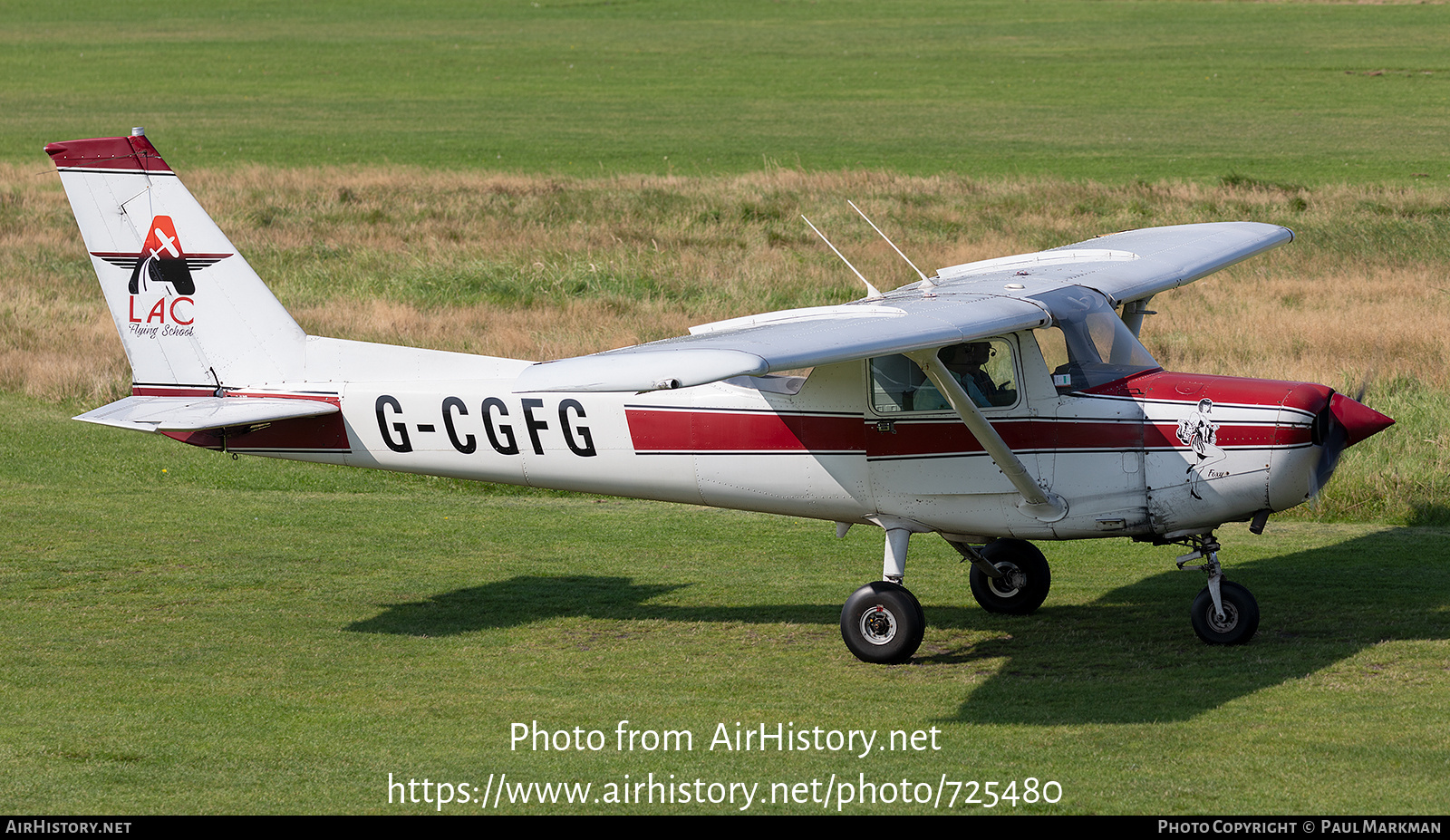 Aircraft Photo of G-CGFG | Cessna 152 | LAC Flying School | AirHistory.net #725480