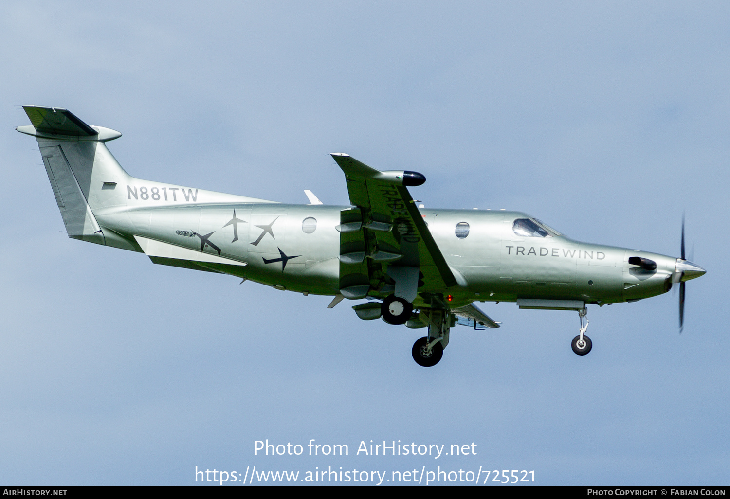 Aircraft Photo of N881TW | Pilatus PC-12/47 | Tradewind Aviation | AirHistory.net #725521