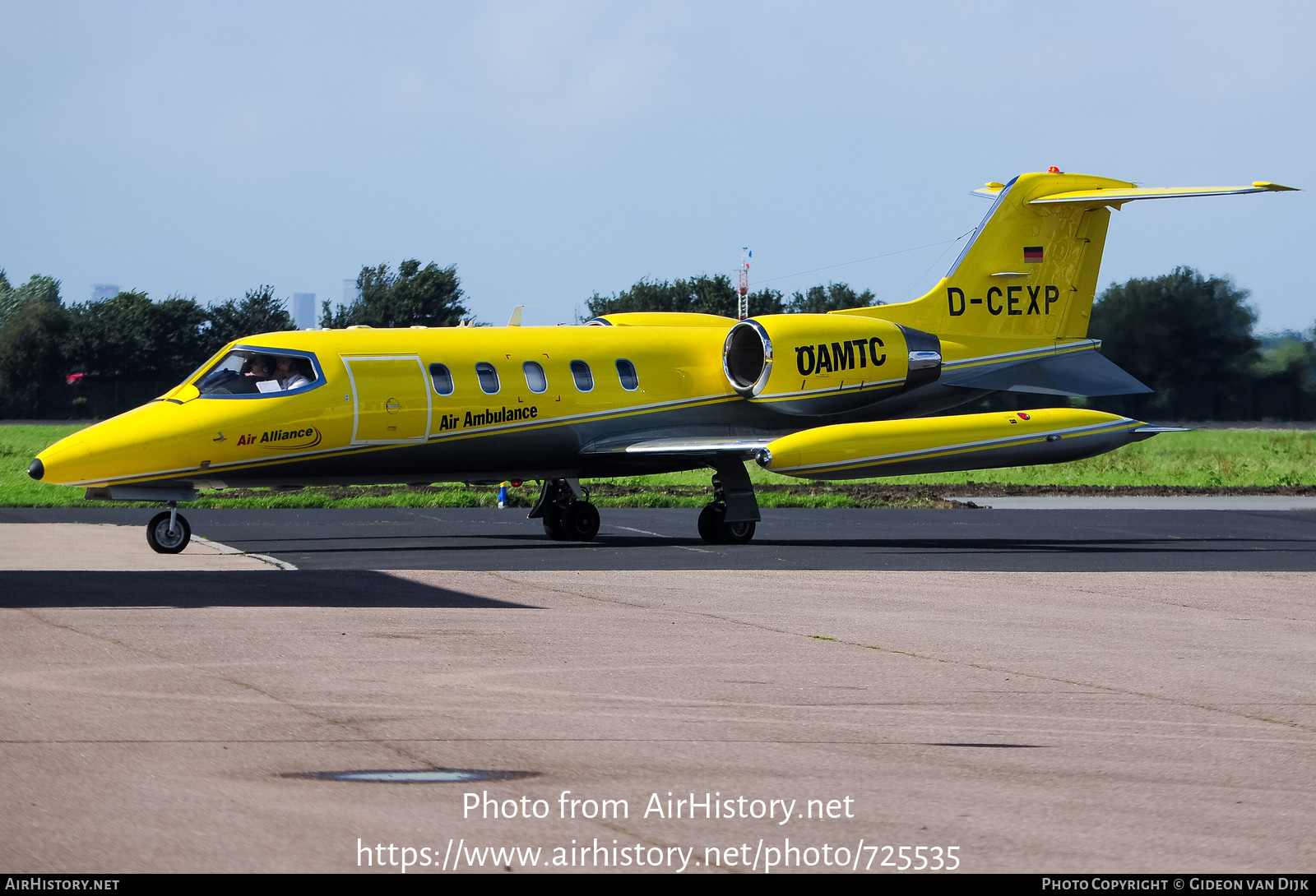 Aircraft Photo of D-CEXP | Gates Learjet 35A | Air Alliance | AirHistory.net #725535