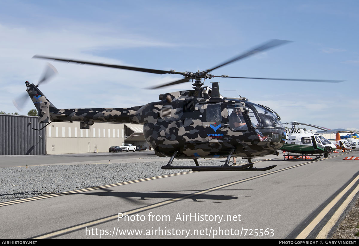 Aircraft Photo of N702CG | MBB BO-105P (PAH-1) | Veterans Training Fund | AirHistory.net #725563