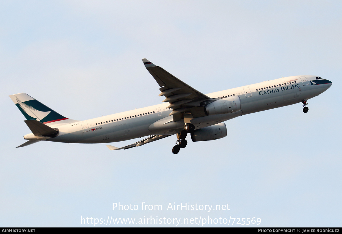 Aircraft Photo of B-LBH | Airbus A330-343E | Cathay Pacific Airways | AirHistory.net #725569