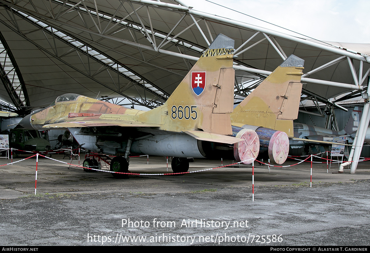 Aircraft Photo of 8605 | Mikoyan-Gurevich MiG-29A (9-12A) | Slovakia - Air Force | AirHistory.net #725586