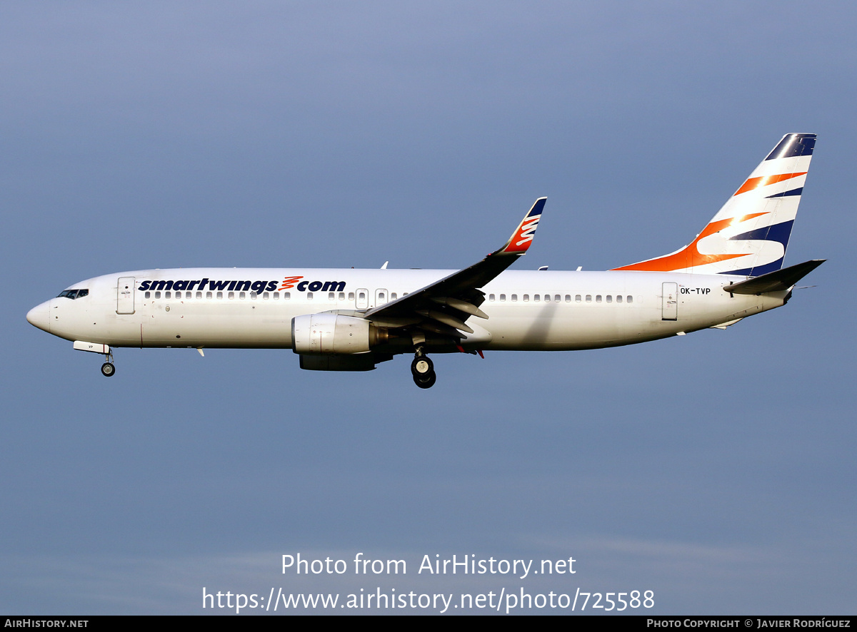 Aircraft Photo of OK-TVP | Boeing 737-8K5 | Smartwings | AirHistory.net #725588