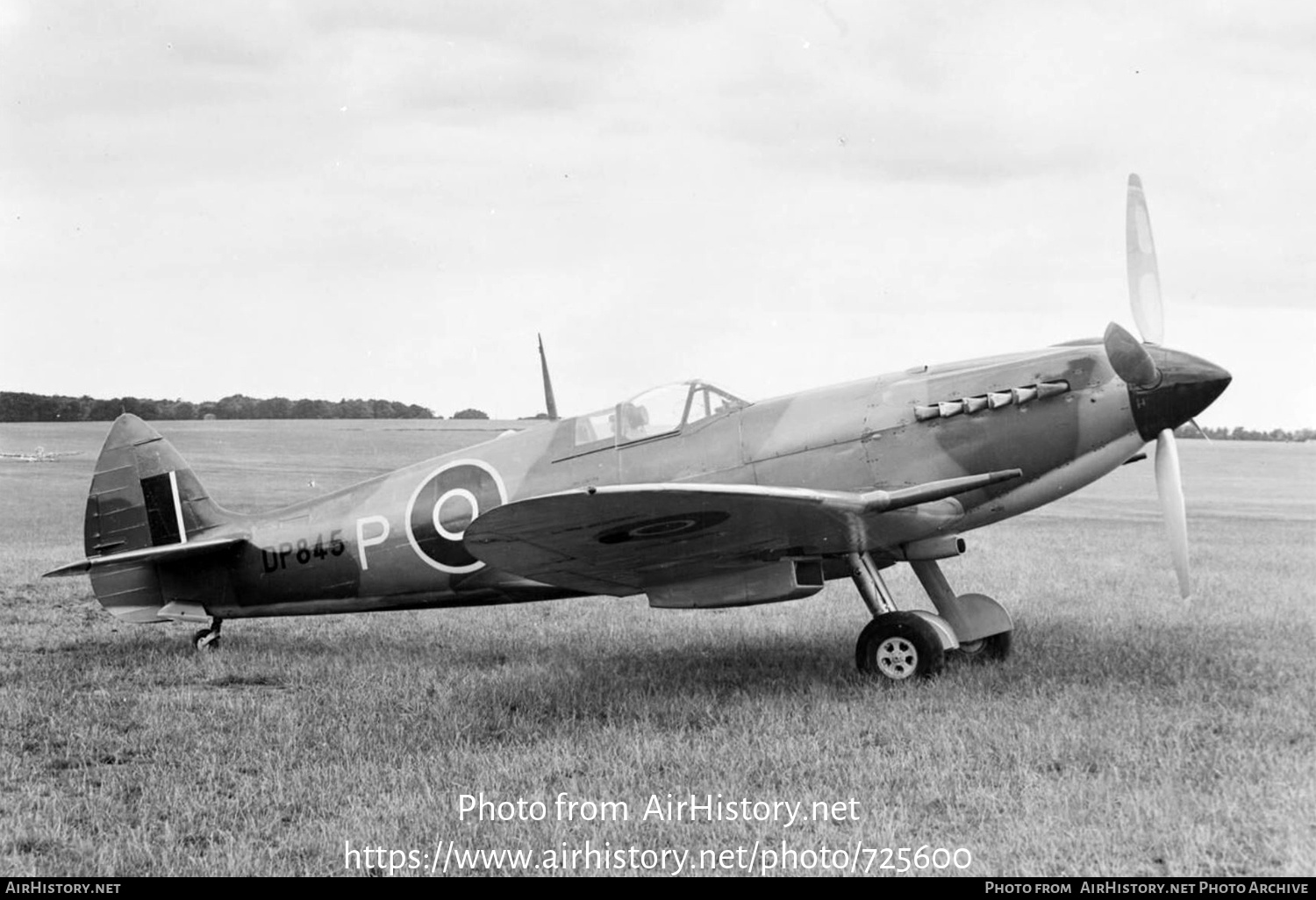 Aircraft Photo of DP845 | Supermarine 366 Spitfire F20 | UK - Air Force | AirHistory.net #725600