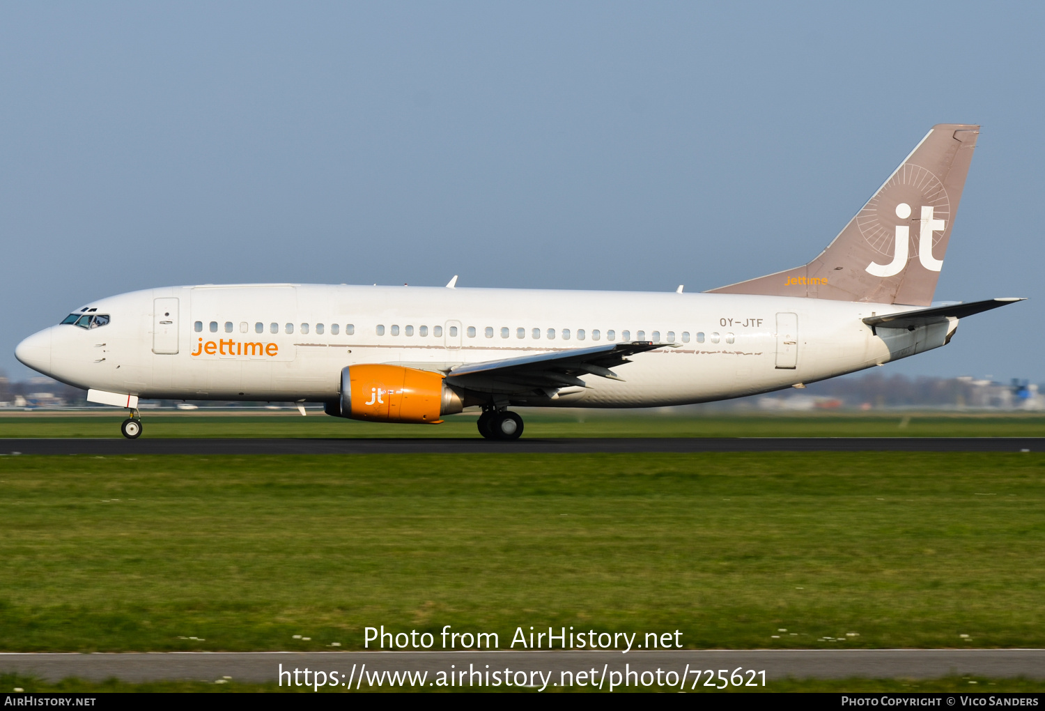 Aircraft Photo of OY-JTF | Boeing 737-382(QC) | Jettime | AirHistory.net #725621