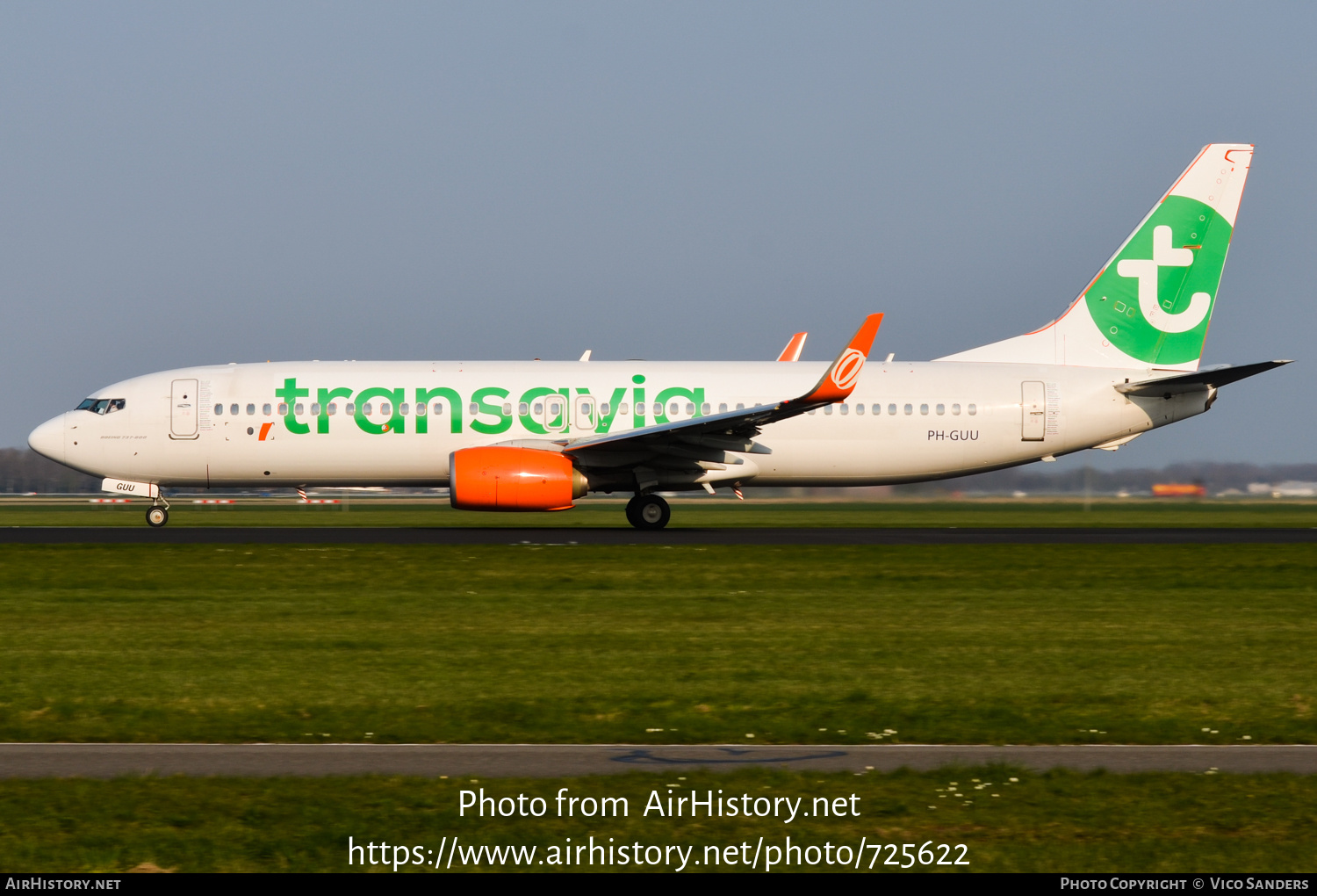 Aircraft Photo of PH-GUU | Boeing 737-8EH | Transavia | AirHistory.net #725622