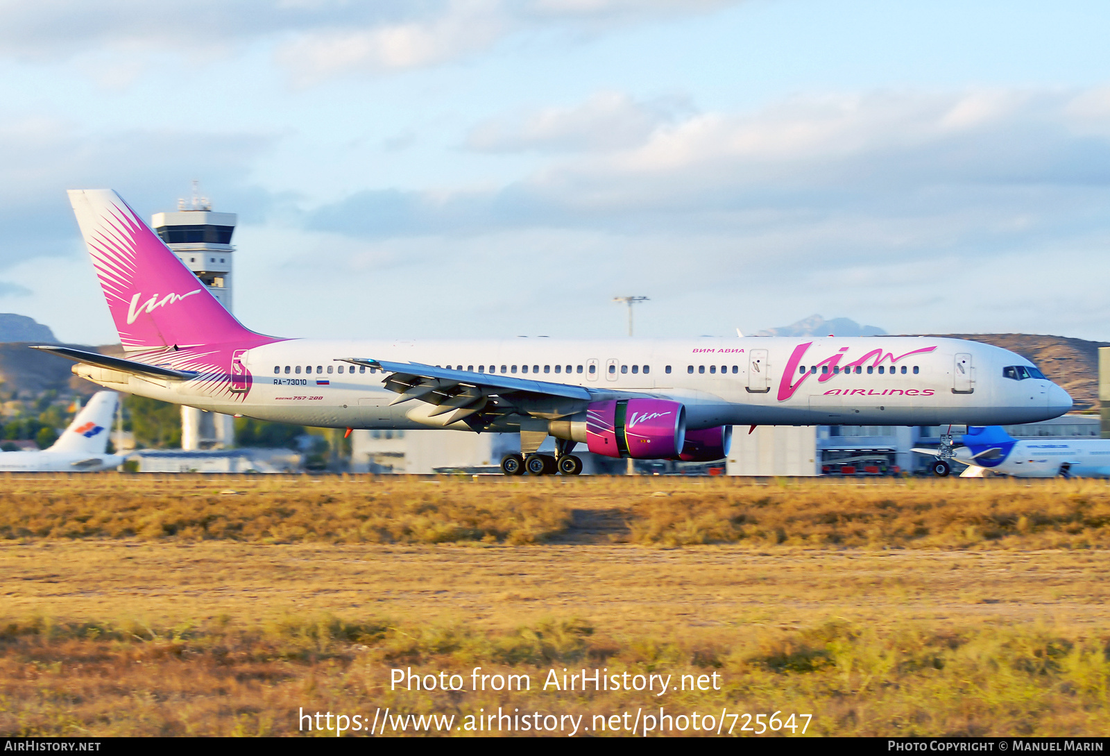 Aircraft Photo of RA-73010 | Boeing 757-230 | VIM Airlines | AirHistory.net #725647