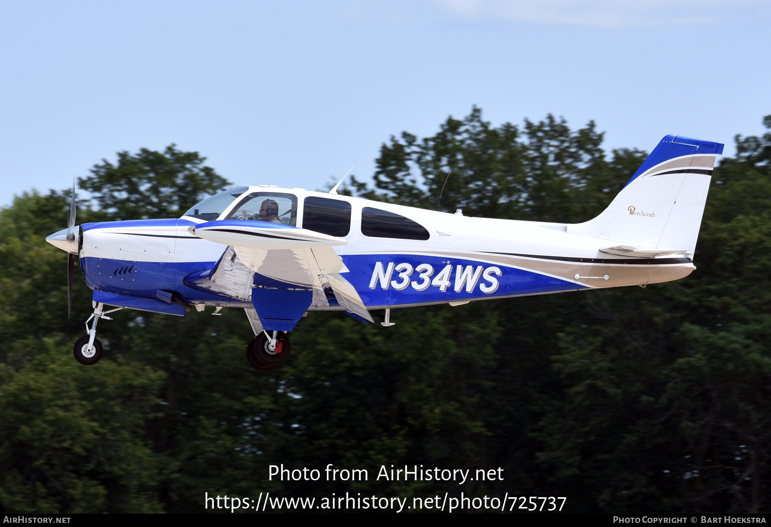 Aircraft Photo of N334WS | Beech 35-C33A Debonair 285 | AirHistory.net #725737