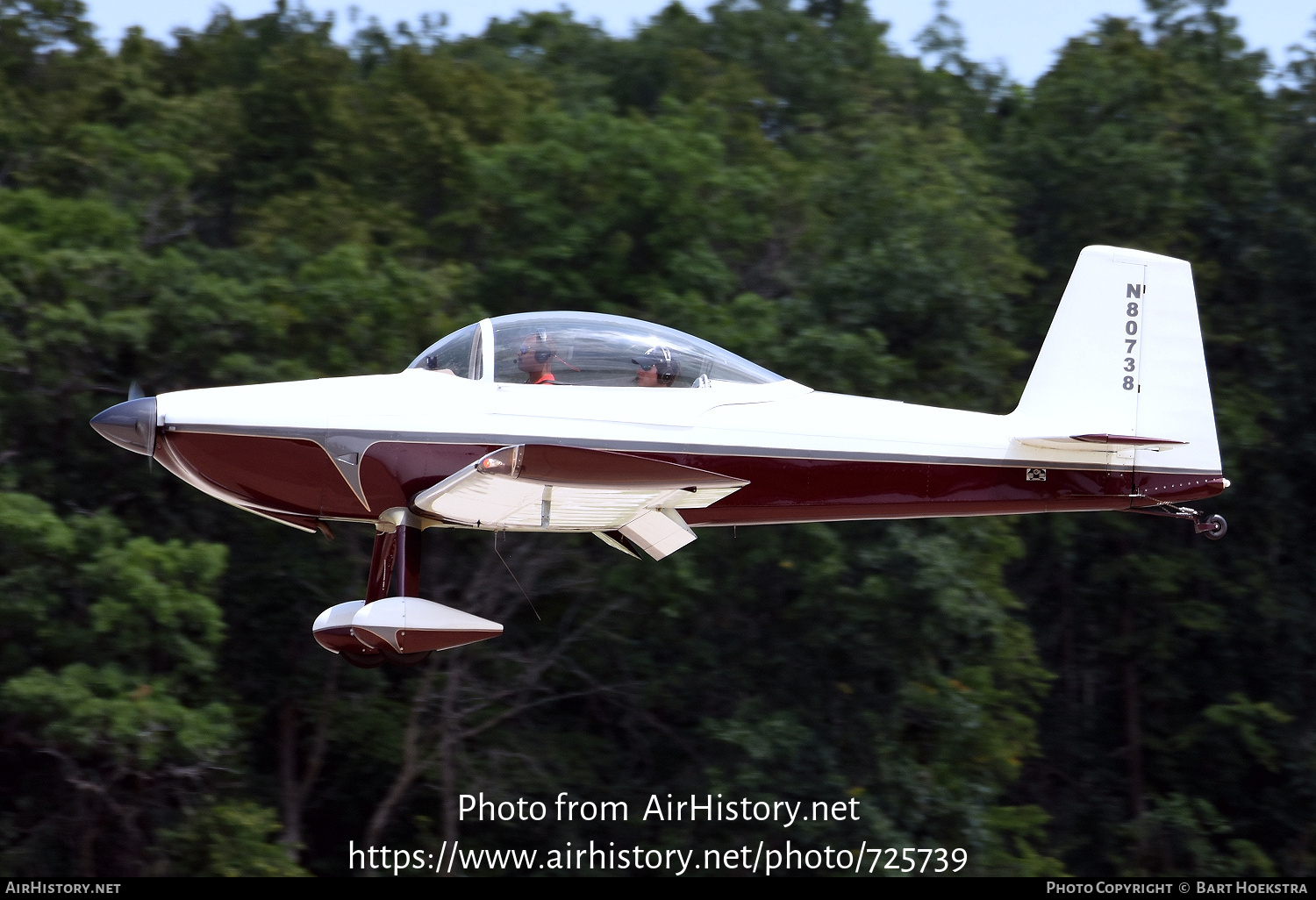 Aircraft Photo of N80738 | Van's RV-8 | AirHistory.net #725739