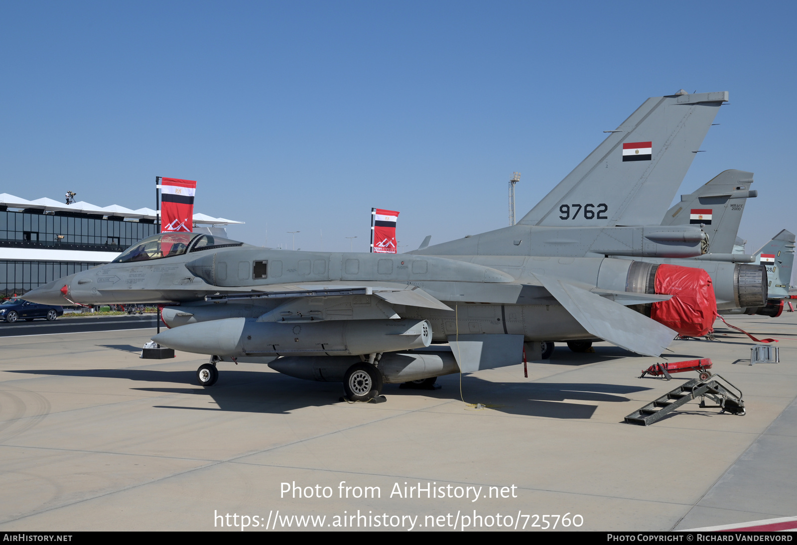 Aircraft Photo of 9725 | Lockheed Martin F-16CG Fighting Falcon | Egypt - Air Force | AirHistory.net #725760