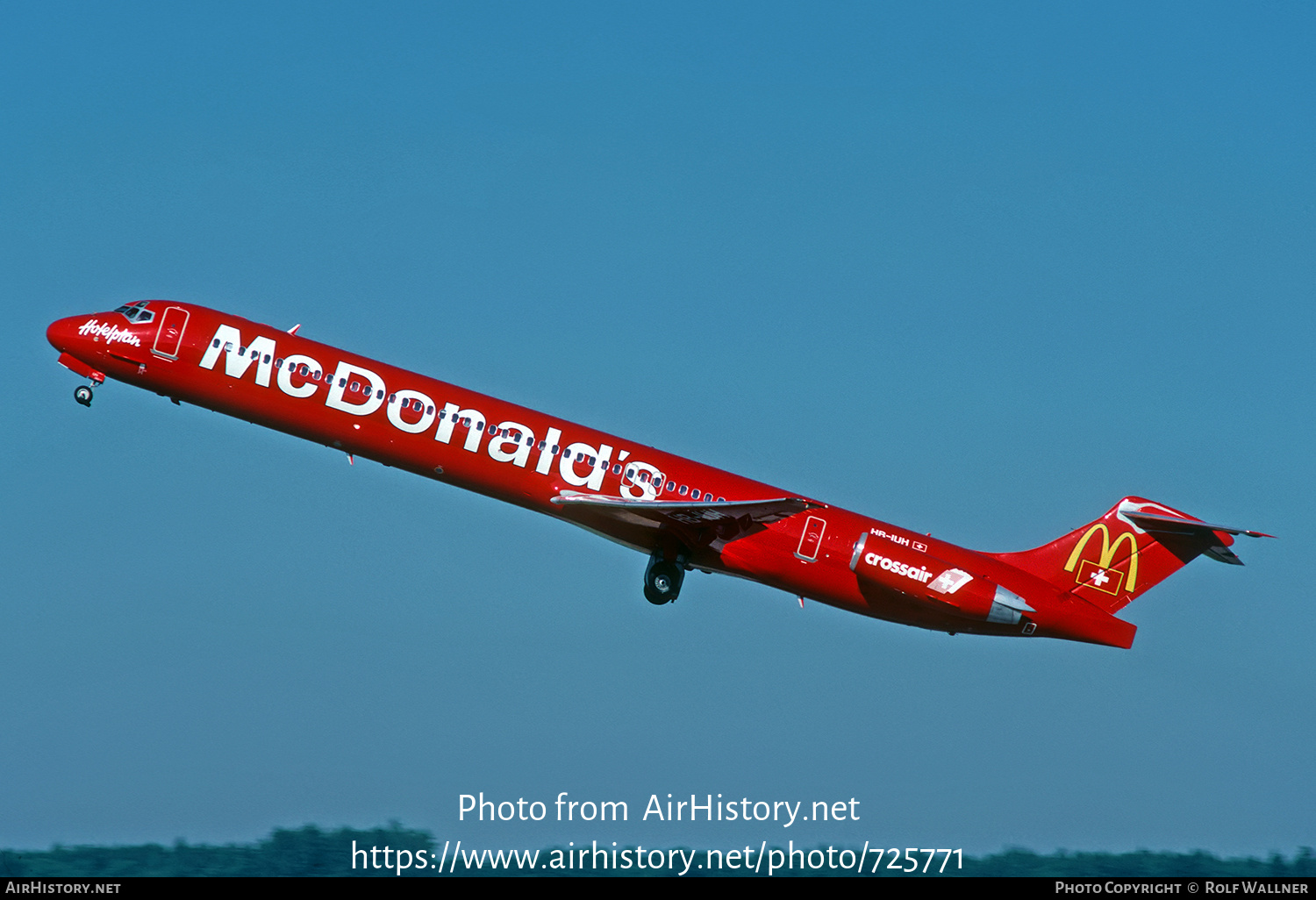 Aircraft Photo of HB-IUH | McDonnell Douglas MD-83 (DC-9-83) | Crossair | AirHistory.net #725771