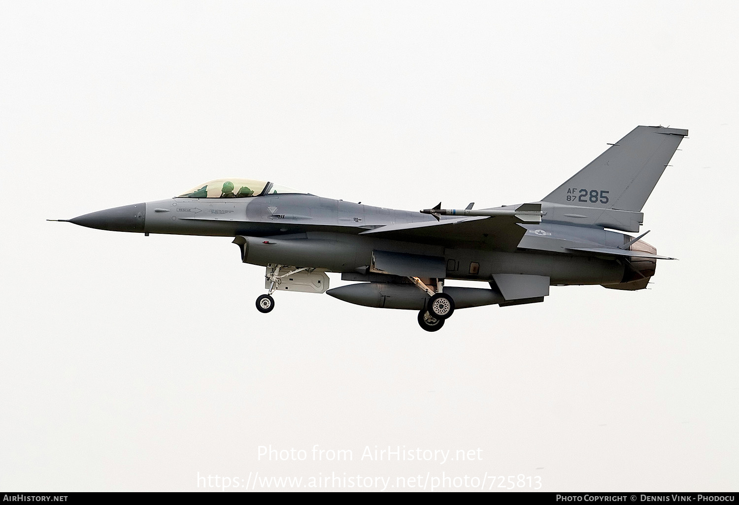 Aircraft Photo of 87-0285 / AF87-285 | General Dynamics F-16C Fighting Falcon | USA - Air Force | AirHistory.net #725813