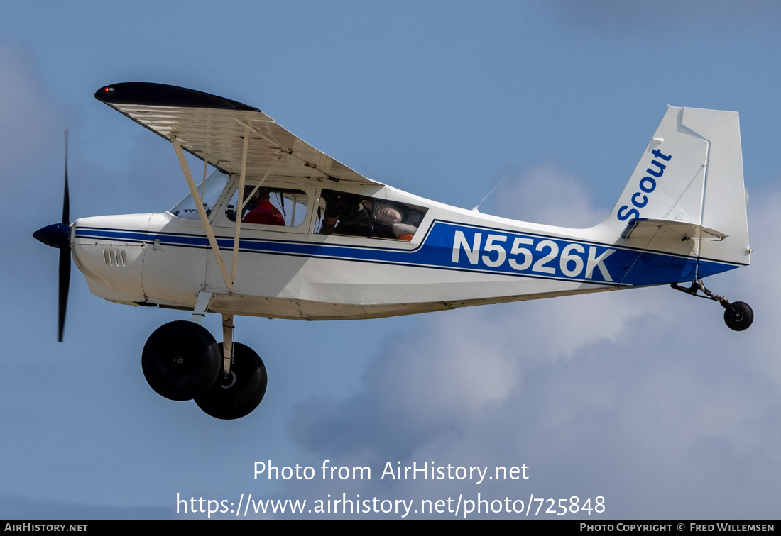 Aircraft Photo of N5526K | Bellanca 8GCBC Scout | AirHistory.net #725848