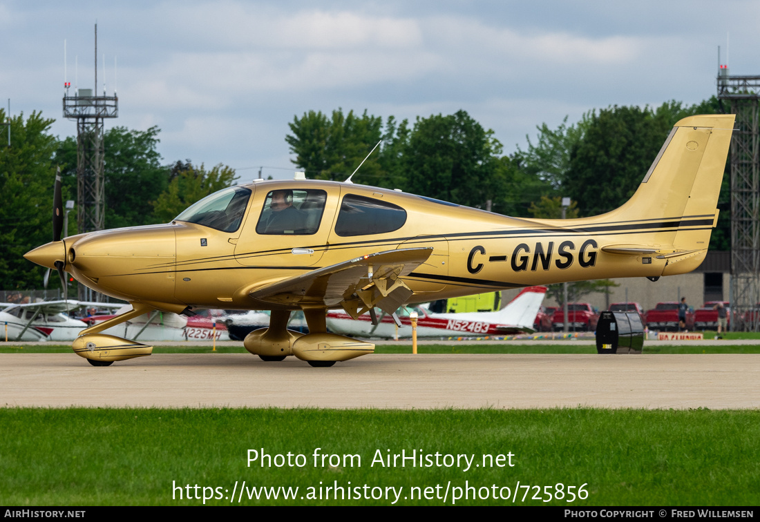 Aircraft Photo of C-GNSG | Cirrus SR-22T G6-GTS Rhodium | AirHistory.net #725856