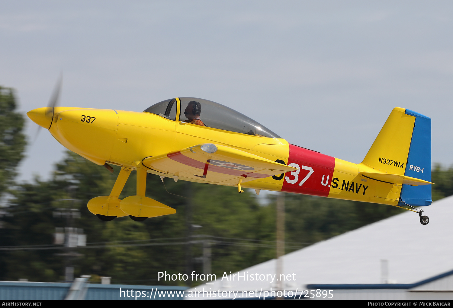 Aircraft Photo of N337WM | Van's RV-8 | USA - Navy | AirHistory.net #725895