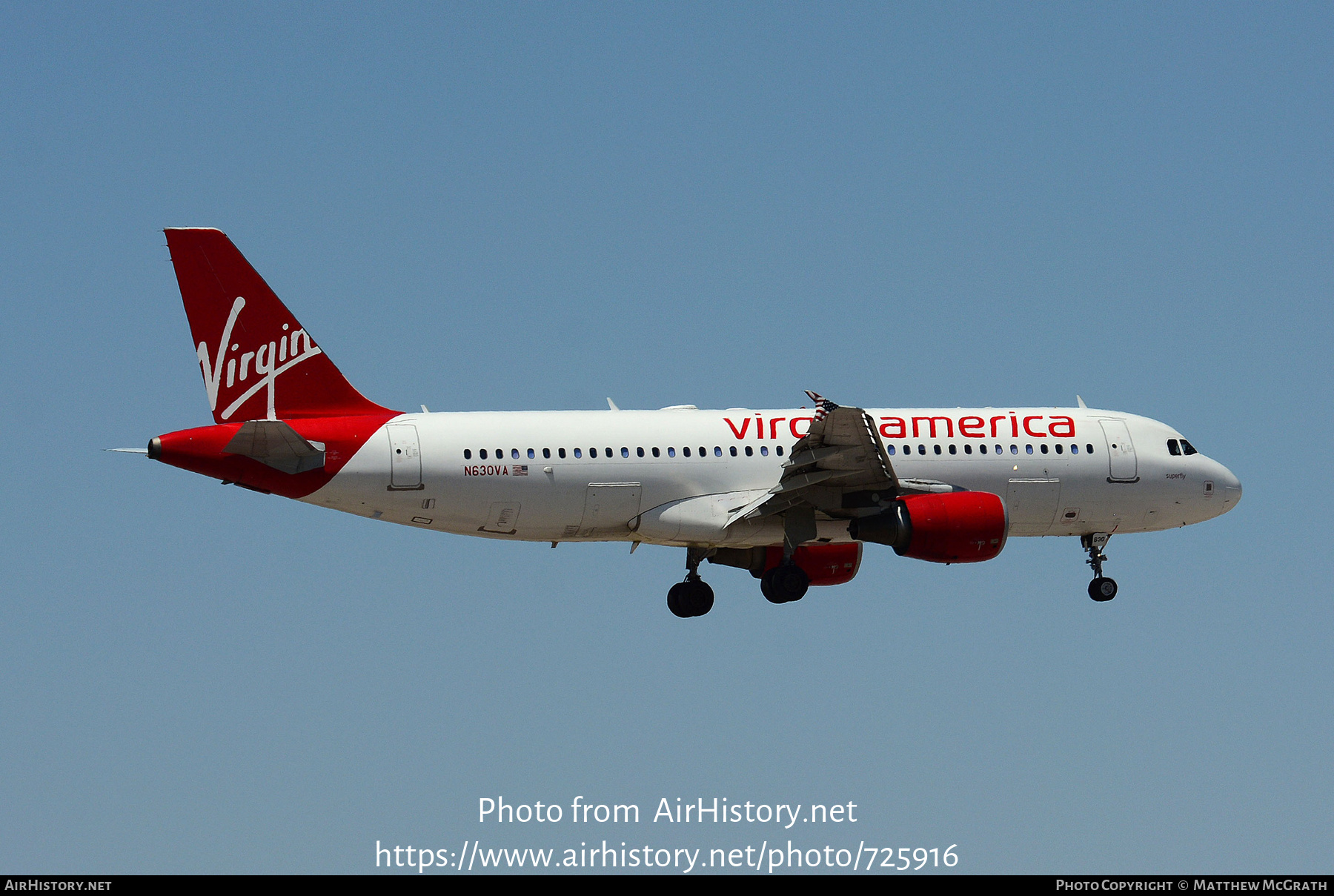 Aircraft Photo of N630VA | Airbus A320-214 | Virgin America | AirHistory.net #725916