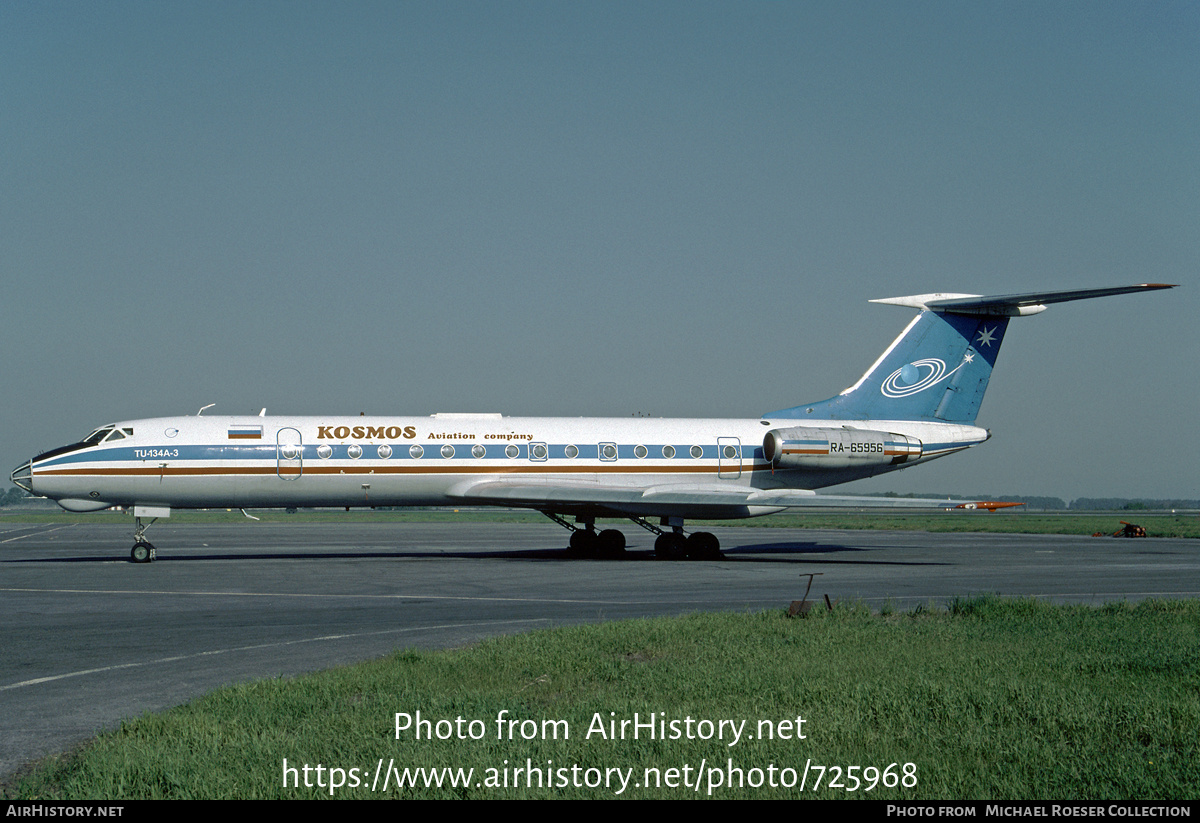 Aircraft Photo of RA-65956 | Tupolev Tu-134AK | Kosmos Airlines | AirHistory.net #725968