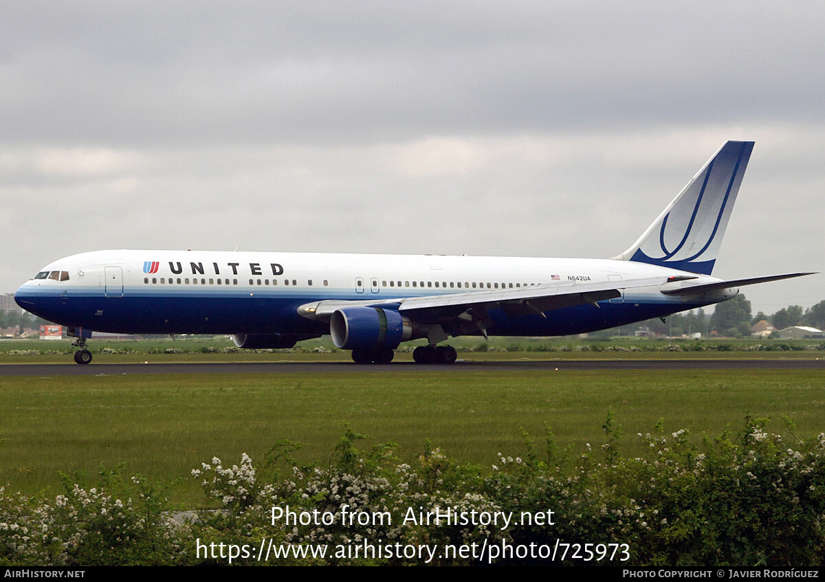 Aircraft Photo of N642UA | Boeing 767-322/ER | United Airlines | AirHistory.net #725973