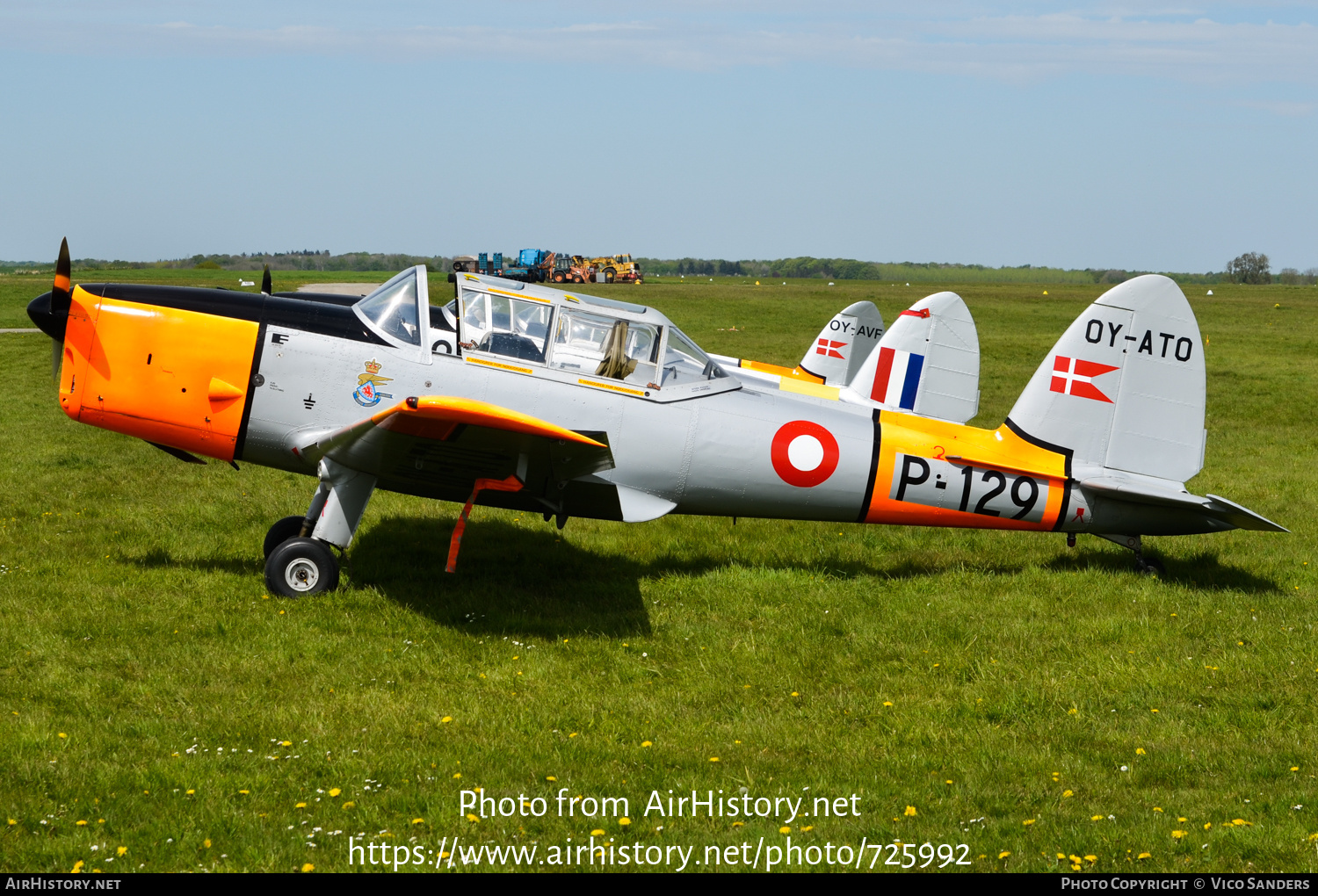 Aircraft Photo of OY-ATO / P-129 | De Havilland DHC-1 Chipmunk Mk22 | Denmark - Air Force | AirHistory.net #725992