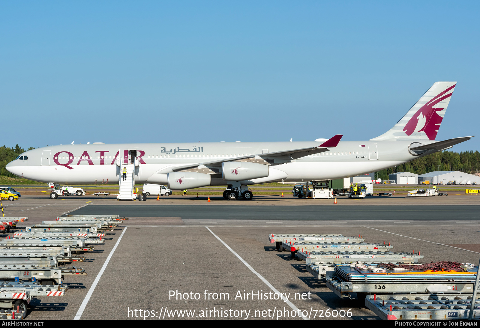 Aircraft Photo of A7-AAH | Airbus A340-313 | Qatar Executive | AirHistory.net #726006