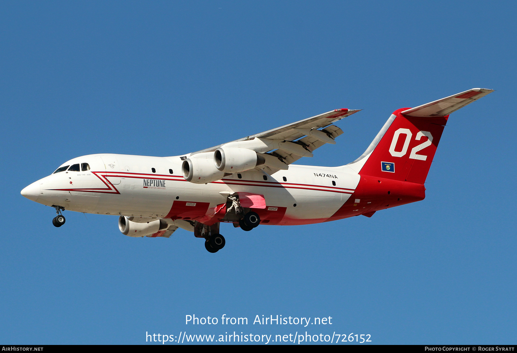 Aircraft Photo of N474NA | British Aerospace BAe-146-200/AT | Neptune Aviation Services | AirHistory.net #726152