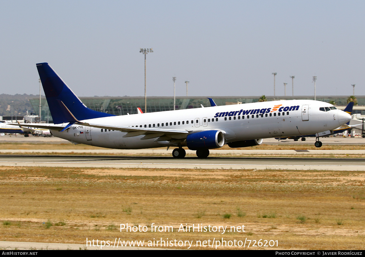 Aircraft Photo of OK-TVL | Boeing 737-8FN | Smartwings | AirHistory.net #726201