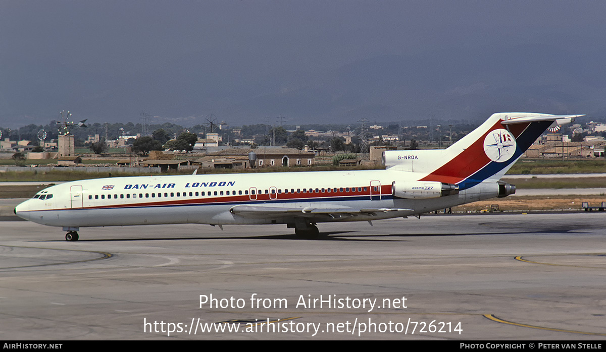 Aircraft Photo of G-NROA | Boeing 727-217/Adv | Dan-Air London | AirHistory.net #726214