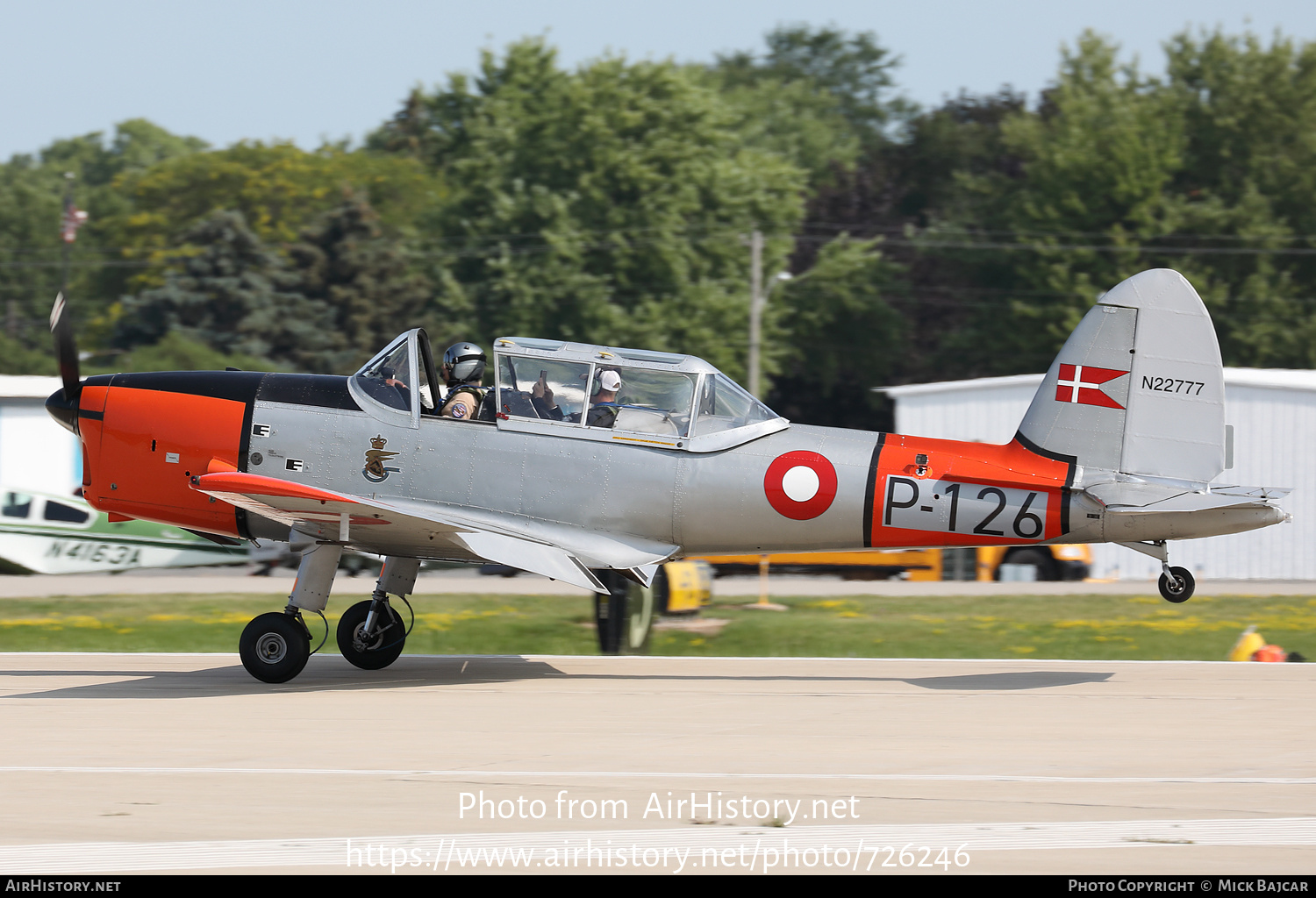 Aircraft Photo of N22777 / P-126 | De Havilland Canada DHC-1 Chipmunk Mk20 | Denmark - Air Force | AirHistory.net #726246