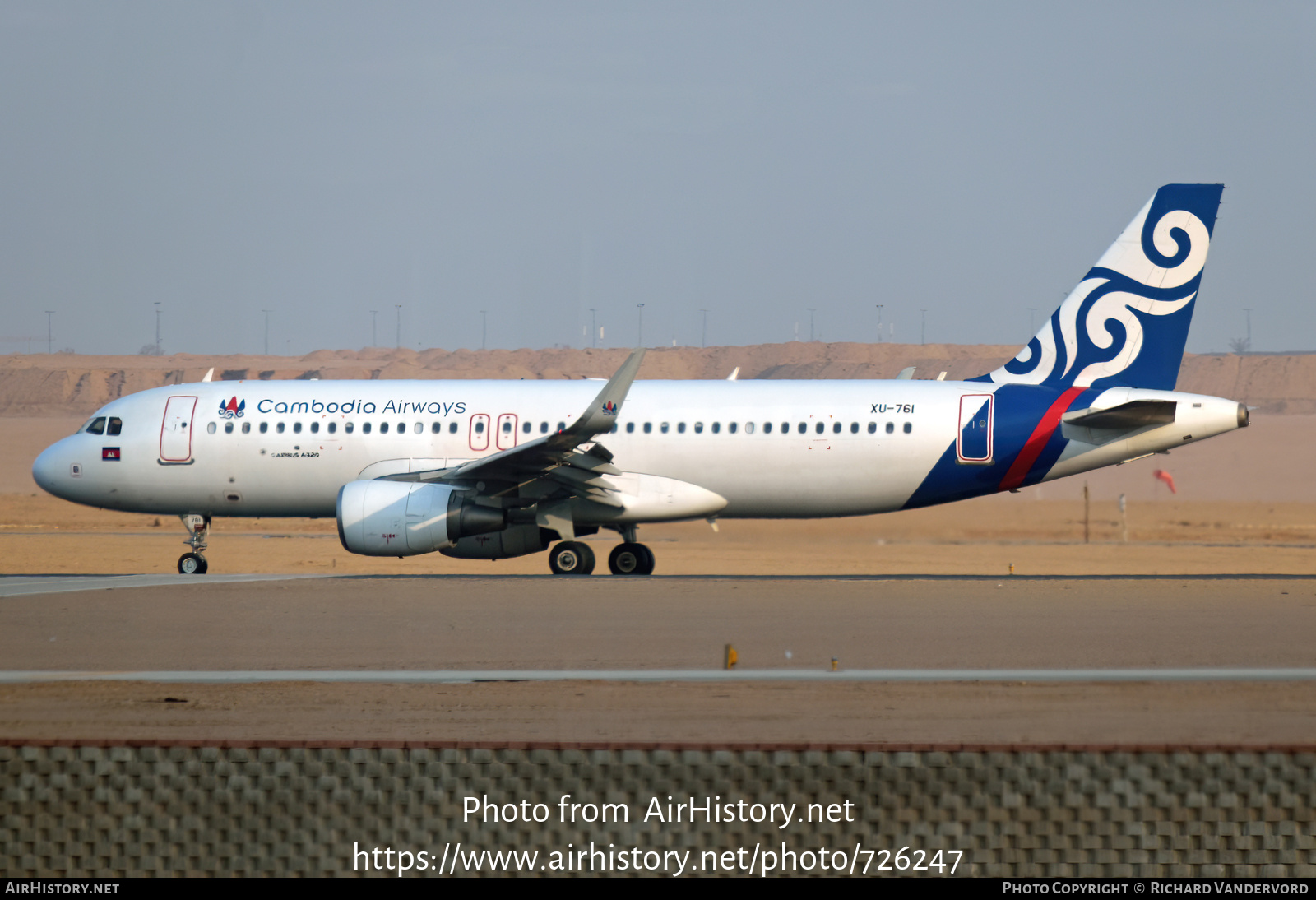 Aircraft Photo of XU-761 | Airbus A320-214 | Cambodia Airways | AirHistory.net #726247