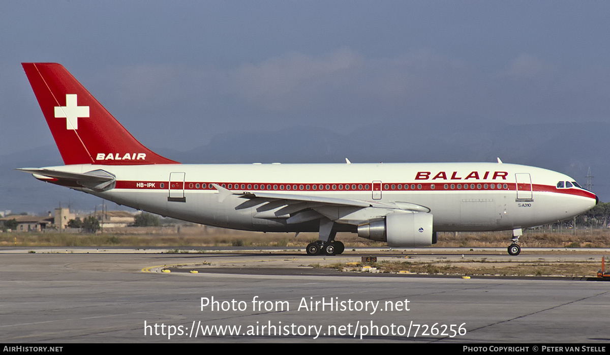 Aircraft Photo of HB-IPK | Airbus A310-322/ET | Balair | AirHistory.net #726256