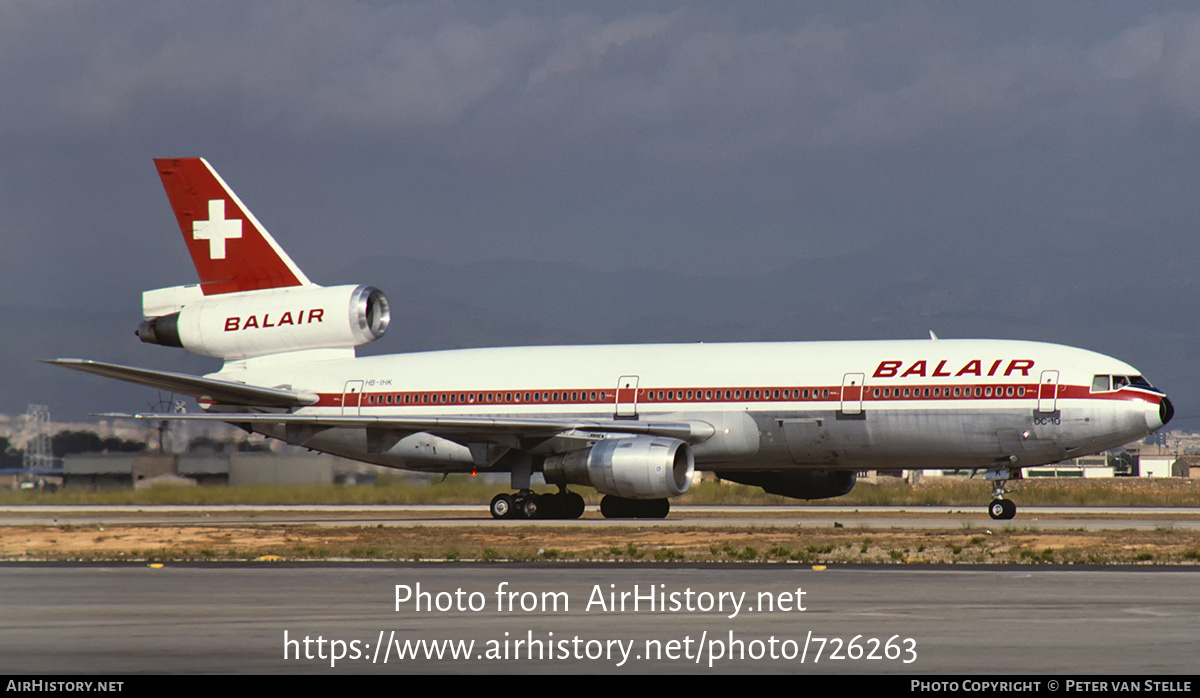 Aircraft Photo of HB-IHK | McDonnell Douglas DC-10-30 | Balair | AirHistory.net #726263