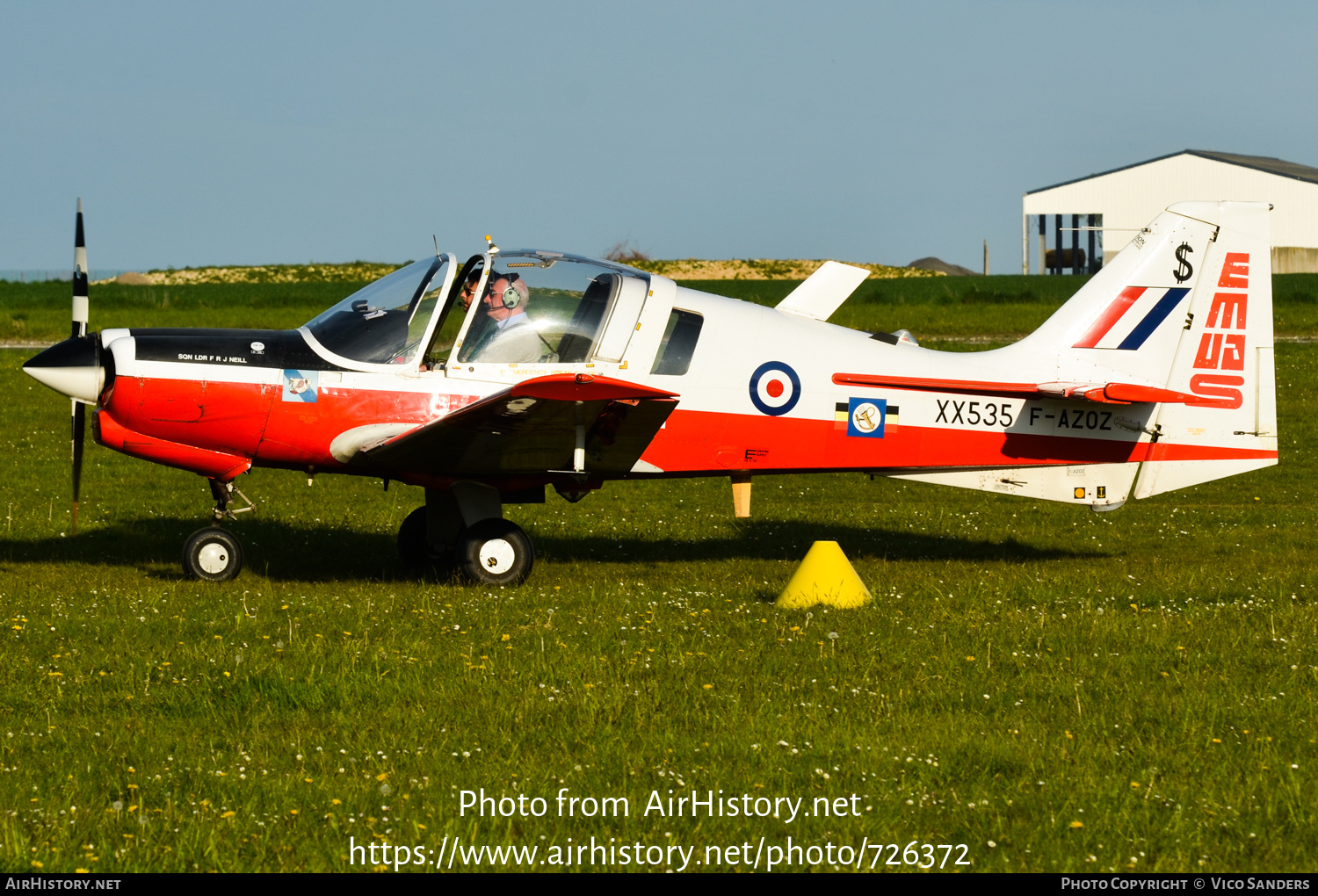 Aircraft Photo of F-AZOZ / XX535 | Scottish Aviation Bulldog T1 | UK - Air Force | AirHistory.net #726372