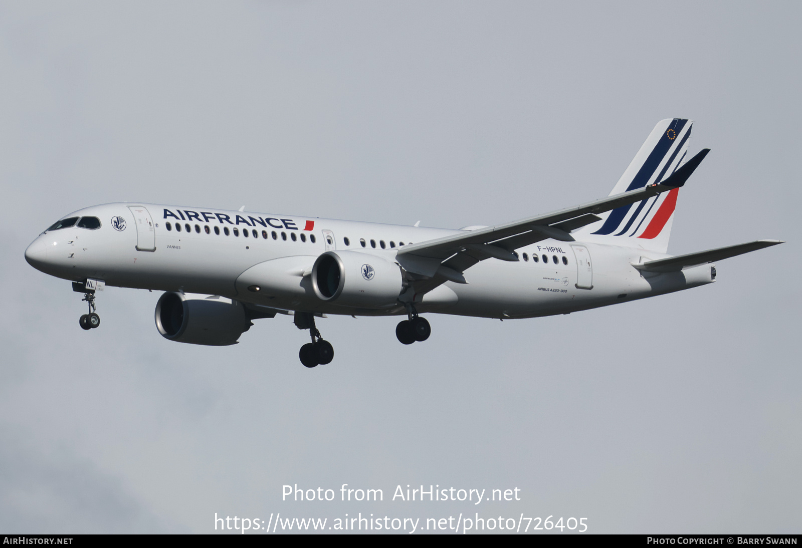 Aircraft Photo of F-HPNL | Airbus A220-300 (BD-500-1A11) | Air France | AirHistory.net #726405