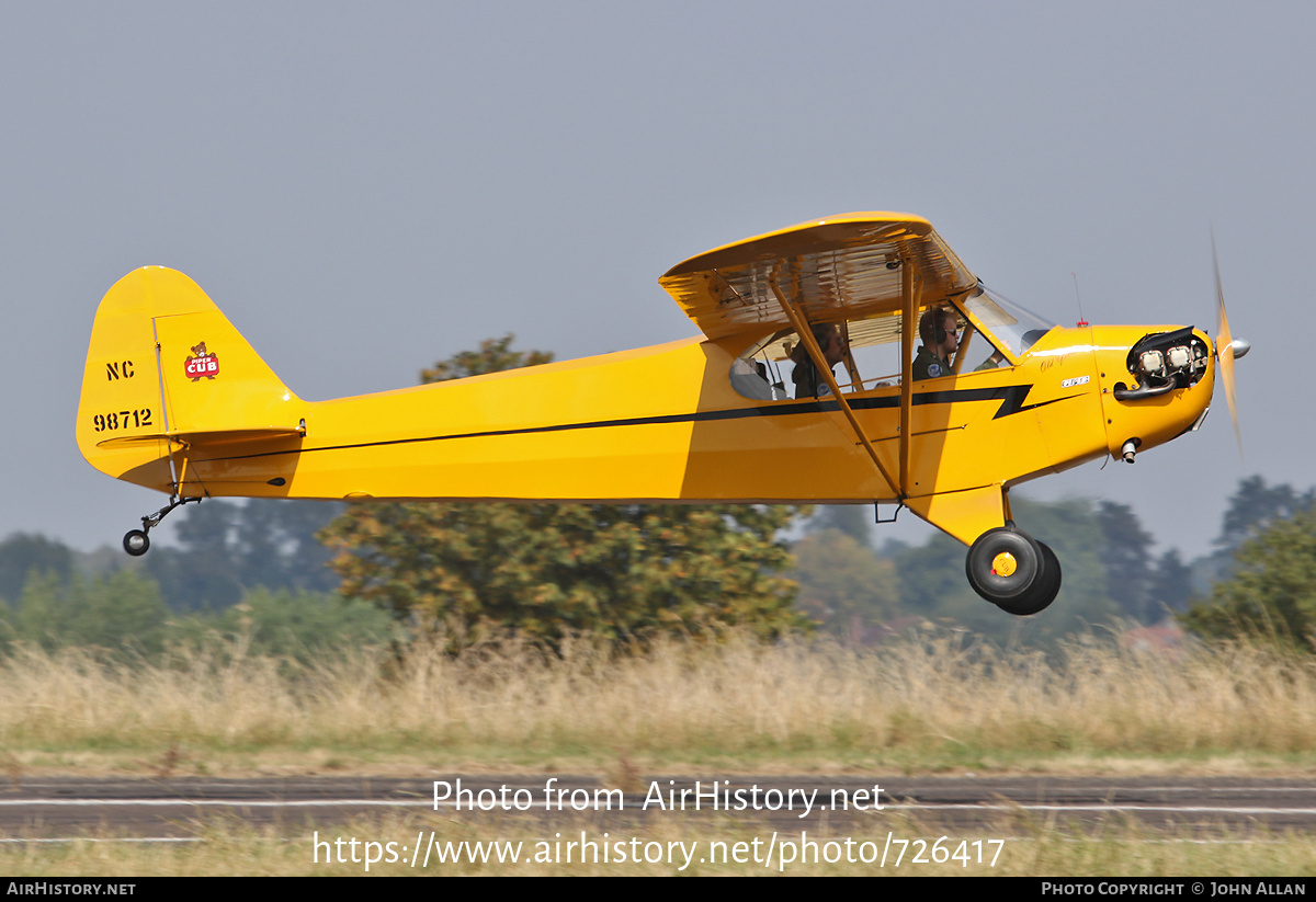 Aircraft Photo of N98712 / NC98712 | Piper J-3C-65 Cub | AirHistory.net #726417