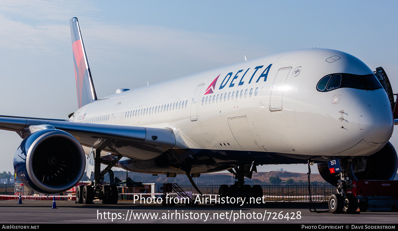 Aircraft Photo of N573DZ | Airbus A350-941 | Delta Air Lines | AirHistory.net #726428