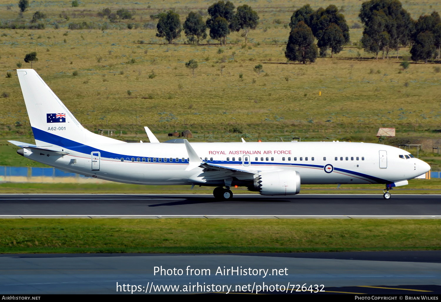 Aircraft Photo of A62-001 | Boeing 737-8 BBJ2 MAX | Australia - Air Force | AirHistory.net #726432