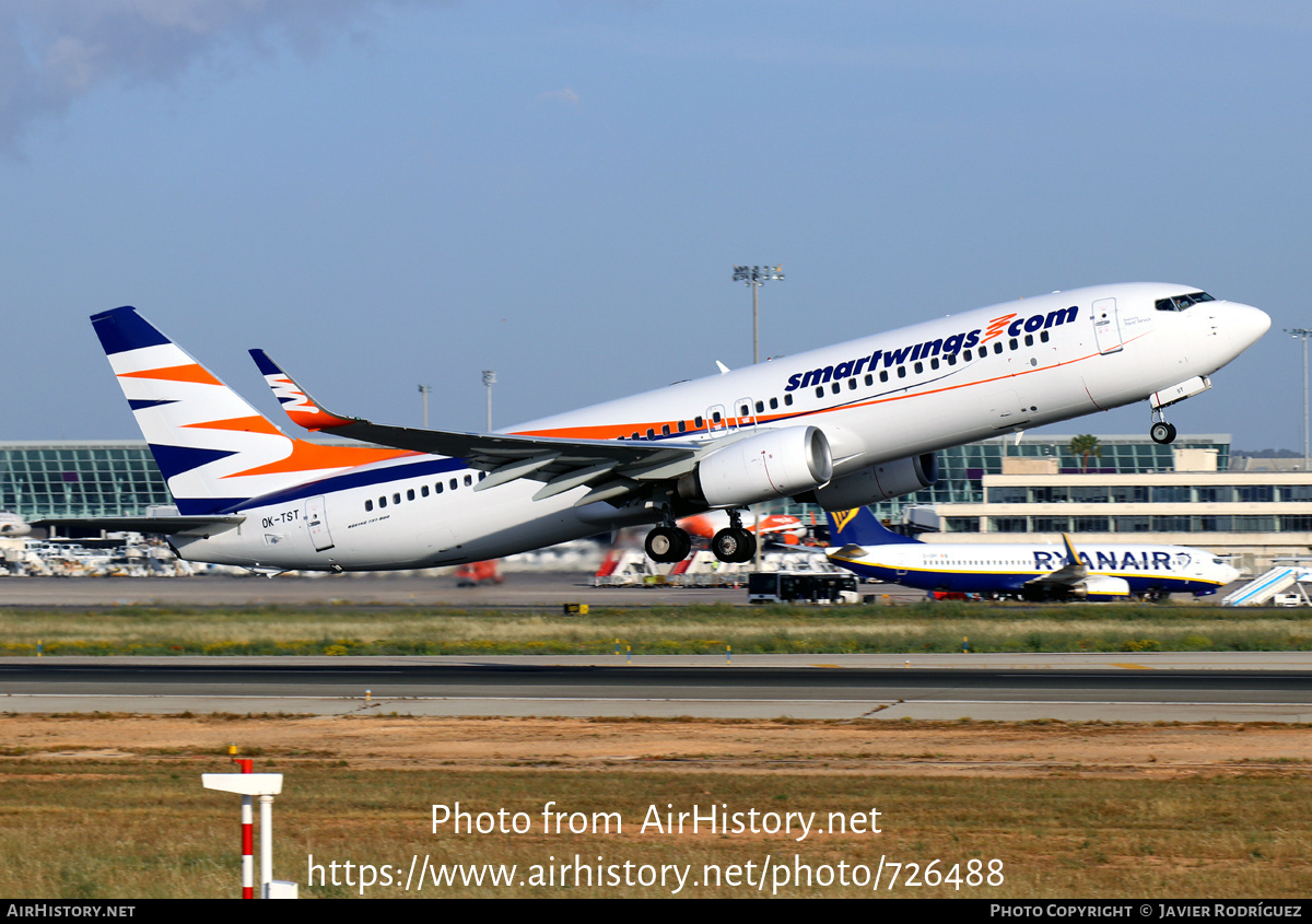 Aircraft Photo of OK-TST | Boeing 737-86N | Smartwings | AirHistory.net #726488